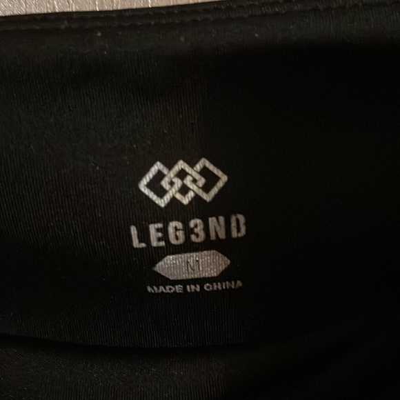 Legend brand high rise leggings with mesh ankle cutouts - Picture 3 of 4